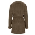 thumbnail image 5 of DuoJiaJ Soft Fleece Bathrobe For Cozy Warm Kimono Robe With Shawl Collar Home Loungewear Sleepwear Womens Sleepwear Bronze XL, 5 of 5