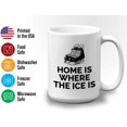 thumbnail image 3 of Figure Skating Coffee Mug 15oz White - Home Where The Ice Is - Figure Skating Ice Skaters Winter Sports Funny Sarcasm, 3 of 7