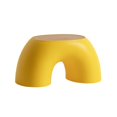 thumbnail image 4 of Children Stool Plastic Rainbow Shape Footstool Safety Kids Step Stool Seat for Living Room  Yellow, 4 of 10