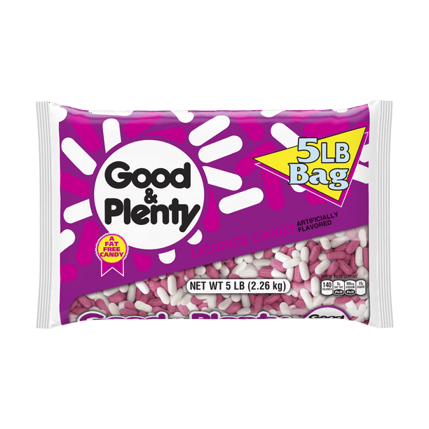 Good & Plenty, Licorice Candy, 80 Oz.
