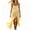 Yellow, variant on Women's Dress Sleeveless Women Casual Split Hem Cami Long Dress Yellow L
