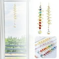 thumbnail image 2 of JJKBVCLO Spiral Garden Ornament Rainbow Crystal Pendant Pendant Rotating Wind Chime Catcher, 2 of 2