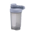 thumbnail image 1 of Bouteille Shaker Graduée 500Ml Grise pour Poudre de Protéine Entraînement Physique Sports Gobelet Portable, 1 of 6