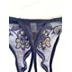 thumbnail image 4 of Braguitas transparentes con entrepierna abierta y bordado floral - Lencería y ropa interior sensual para mujer, 4 of 5