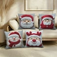 thumbnail image 5 of Costeam Christmas Decorative Pillow Covers 17.7x17.7 Inches, Soft Fabric with Hidden Zipper, Ideal for Home Decor, Perfect Xmas Holiday Pillow Cases, 5 of 9