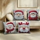thumbnail image 5 of Fundas de Almohada Navideñas de 45X45 Cm | Fundas Decorativas | Tela Suave | Cremallera Oculta | Juego de 4 Fundas de Almohada de Algodón, 5 of 7