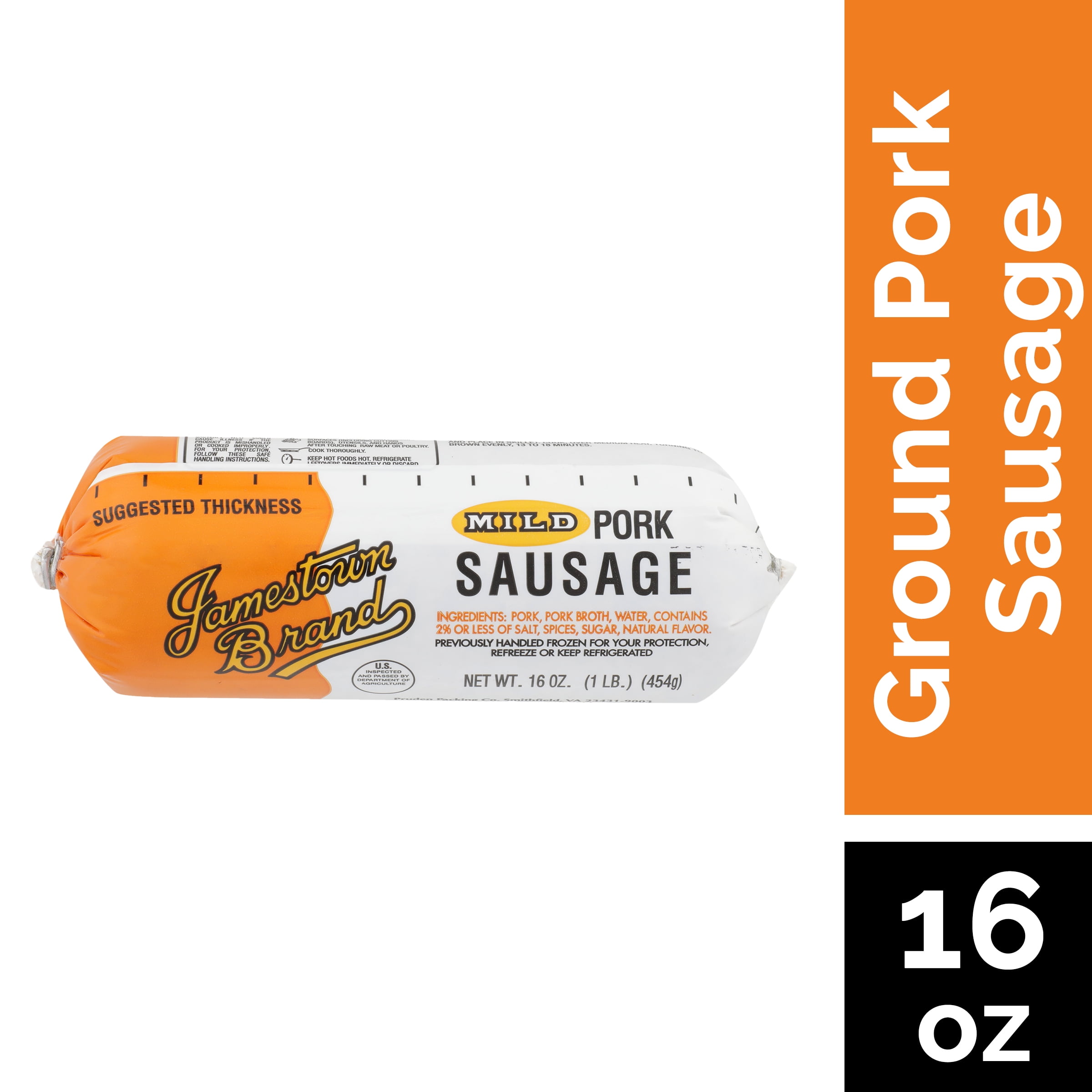 Jamestown Brand Mild Ground Pork Sausage, 16 oz