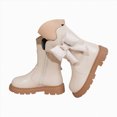 thumbnail image 3 of KPOPLK Little Girls Short Fashion Boots Side Zipper Bow Thick Non-Slip Sole Boots Princess Dress Boots for Party Daily Wear(11,Beige), 3 of 9