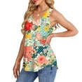 thumbnail image 4 of Summer Tank Top for Women Plus Size Tank Top Boho Floral Loose Camisole Casual Flowy Tops Scoop Neck Blouses, 4 of 7