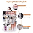 thumbnail image 5 of Makeup Organizer, 360 Degree Rotating Cosmetic Storage Organizer, 7-Layer Adjustable Makeup Display Case, Fits Jewelry Makeup Brushes and Lipsticks, Clear Acrylic, 5 of 7