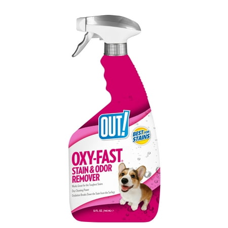 OUT! Oxygen Activated Pet Stain & Odor Remover, 32 (Best Way To Clean Pet Stains Out Of Carpet)
