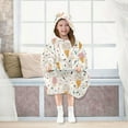 thumbnail image 7 of joogoo Wearable Blanket Hoodie for Cartoon Ice Cream Oversized Sherpa Hooded 3-14 YR M, 7 of 7