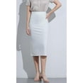 thumbnail image 2 of Women’s Classic Below Knee Pencil Skirt Stretch Line Midi Skirt of Business Casual Outfits, 2 of 3