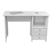 Techni Mobili Contemporary 3-Drawer Computer Desk, White