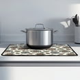 thumbnail image 2 of Renewold Ceramic Glass Stove Top Cover Stove Mat Stove Burner Cover Multipurpose Rubber Desk Saver Pad Washer Dryer Top Cover Range Cover for Counter Top, Bohemian Flower Beige, 2 of 7