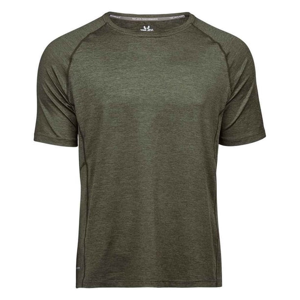 Tee Jays - Camiseta de CoolDry para Hombre (Oliva Mezcla)