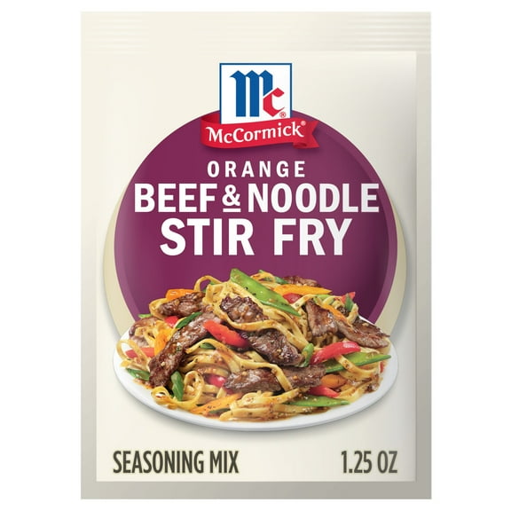 McCormick Orange Beef & Noodle Stir Fry Seasoning Mix, 1.25 oz Pouch