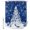Navy Blue, variant on Shower Curtains for Bathroom, Pink Christmas Balls Waterproof Fabric Shower Curtain, Xmas Tree Snowflake Decorative Bathroom Curtain for Bathtub, 36"x72", No Hooks Included