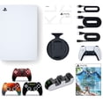 thumbnail image 5 of Sony PlayStation_PS5 Disc Version with Horizon forbidden West Holiday Bundle w/ 18TB SSD, Black, 5 of 8