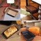 thumbnail image 5 of 2 moldes de pan, horneado sin pegatinas de acero al carbono, moldes de pan, moldes de pastel de horneado, moldes de pan tostado, productos de panadería de cocina familiar negros / dorados PenghuiLiu 9024719195193, 5 of 5
