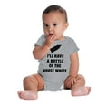 thumbnail image 4 of Bottle of House White Funny Babies Romper Boys or Girls Infant Baby Brisco Brands NB, 4 of 6