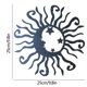 thumbnail image 1 of Wall Art Sun Moon Stars Decor Escultura de metal para interior y exterior (negro) Ehuebsd Libre de BPA, 1 of 9