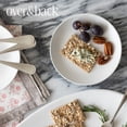 thumbnail image 6 of over&back Stoneware Plates - Dish Set with 4 Appetizer Plates - 4-Piece All-Occasion Place Settings - Elegant Dinnerware Sets for Home and Kitchen - 6.3" x 6.3" - Semi-Matte White, 6 of 8