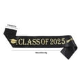 thumbnail image 3 of Ediodpoh Class of 2025 Graduation Sash with I Graduated Text for Graduation Party Decorations and Accessories Gold Foil Black, 3 of 4