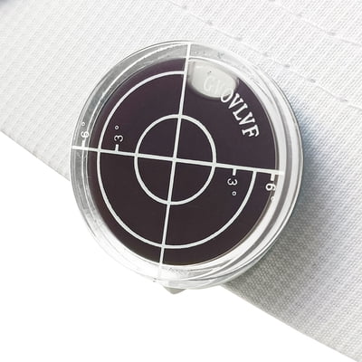 1pc Golf Slope Putting Level Reading Ball Marker & Hat Clip Outdoor Golfing Sports Training Tool - Six Colors, Gift For Golfers black