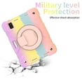 thumbnail image 6 of Dteck iPad Mini 6 Case Kids, iPad mini 8.3" Case 6th Gen, Military Grade Protective Hard PC Soft TPU Rubber Bumper Headrest Strap [Free Hands] 360 Rotating Kickstand Pencil Holder Kids Proof-Rosegold, 6 of 9