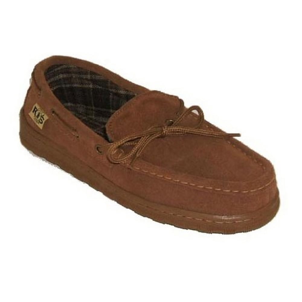 unlined mens moccasin slippers