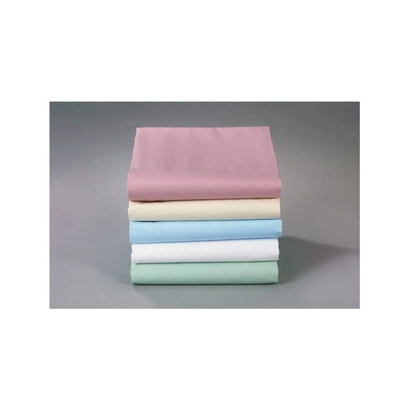 Thomaston Mills USA Hotel Bed Linens 4pc Set Fabric TC-180 color BONE (contents FLAT 66"x 104" + FITTED 36"x 80"+ 9" + STD Pillowcase 32"x 21")