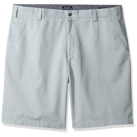 Nautica Mens Big-Tall Cotton Twill Flat Front Chino Deck Short