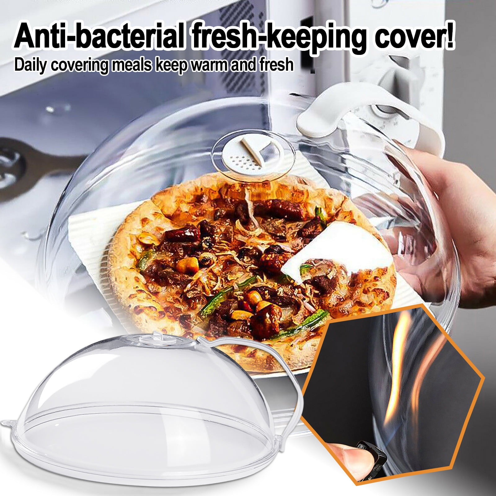 One Microwave Splatter Cover - Upgrade Your Microwave With A Magnetic  Microwave Cover - Keep Food Warm & Steam Suitable For Kitchen Use