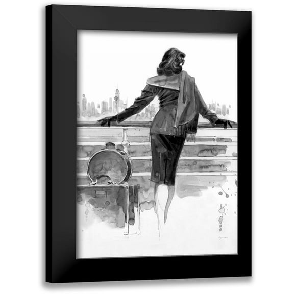 Lynch, Brent 11x14 Black Modern Framed Museum Art Print Titled - Port of Call Study