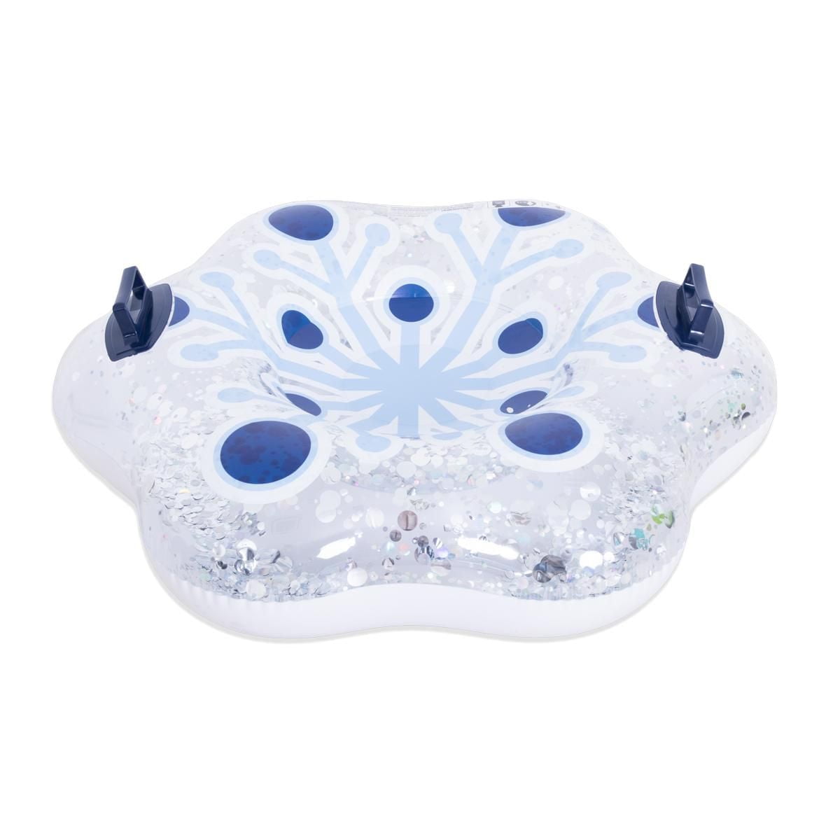 Packed Party 39” Inflatable Snowflake Holographic Confetti Snow Tube