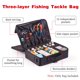 thumbnail image 3 of Bolsa de pesca de tres capas, mochila para aparejos de pesca, almacenamiento portátil de señuelos de peces Labymos Embalar, 3 of 7