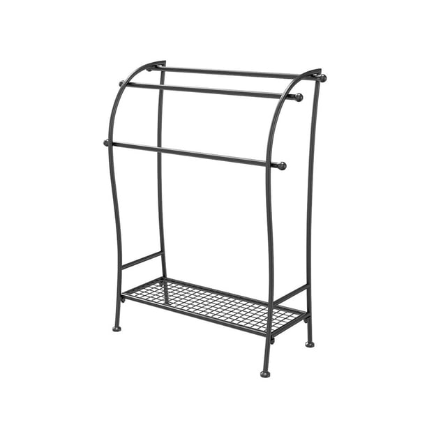 Toallero de baño, perchero de pie for ropa, estante de almacenamiento for el hogar sin perforaciones, toallero de baño