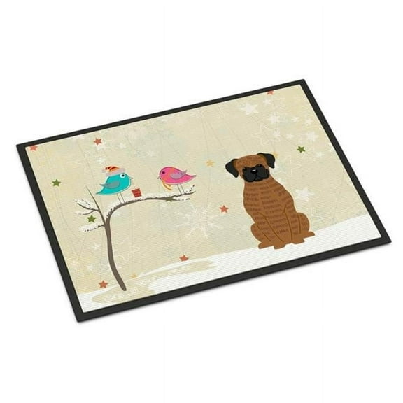 Carolines Treasures Christmas Presents between Friends Brindle Boxer Door Mat Indoor Rug or Outdoor Welcome Mat 24x36