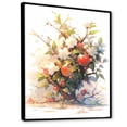 thumbnail image 2 of Designart "A Graceful Flower In A Garden Setting II" Seasonal Flowers Floater Framed Canvas Art Print, 2 of 5