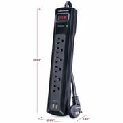 CyberPower Professional 6-Outlet Surge Protector 4' Cord CSP604U