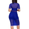 thumbnail image 2 of GHSDFBB Women Sexy Bodycon Dresses See-Through Sheer Mesh Ruched Bodycon Party Club Night Dress, 2 of 4