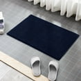 thumbnail image 7 of Subrtex Chenille Bathroom Rugs Soft Non-Slip Super Water Absorbing Shower Mats, 20"x32", Navy Blue, 7 of 7