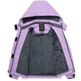thumbnail image 5 of Wantdo Girl's Winter Coat Waterproof Mountain Jacket Warm Ski Jacket Light Purple 10/12, 5 of 8
