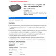 thumbnail image 2 of Seat Cushion Foam - Compatible with 2003 - 2007 International 7600 2004 2005 2006, 2 of 2
