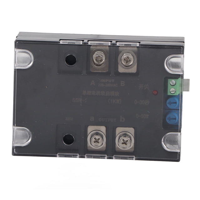 Motor Start Module, Motor Single-Phase Soft Start Controller, Ordinary Single-phase Motor Fan Vehicle For Water Pump Module,Module + Radiator