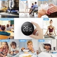thumbnail image 4 of Digital Kitchen Timer with Large LED Display Magnetic Backing Countdown Timer for Sport, Cooking, Baking (Rose Gold)), 4 of 4