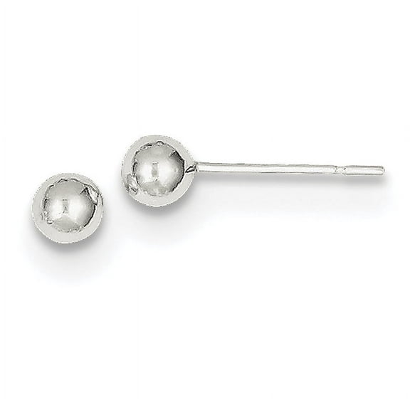 Primal Silver Sterling Silver 4mm Ball Earrings