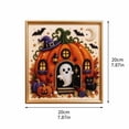thumbnail image 3 of Halloween Pearl Diamond Art DIY Kit, Gothic Haunted Castle Diamond Bead Painting Kit for Adults, Handmade Pearl Dot Craft Halloween Wall Art Decor, 3 of 8