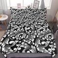 thumbnail image 1 of HAHDAXIA Vintage Flower Pattern Bedding Solid Comforter Set for All Seasons,3 Pieces(1 Comforter+2 Pillowcases),Soft Microfiber Bedding Set King(90"x90"), 1 of 7